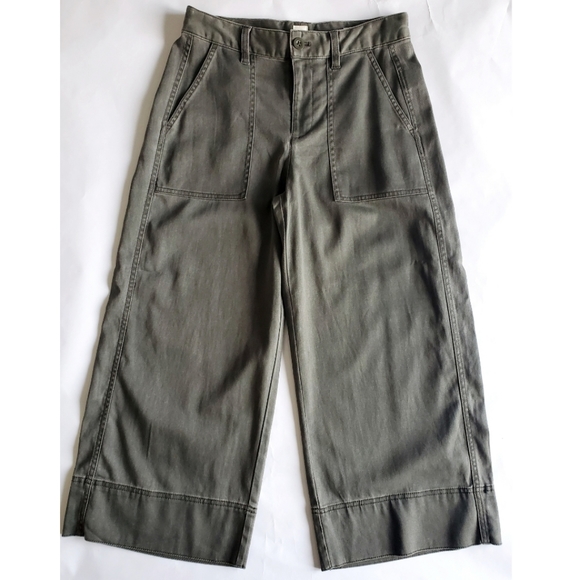 GAP Pants - New GAP High Waist Wide Leg Side Panel Crop Pants